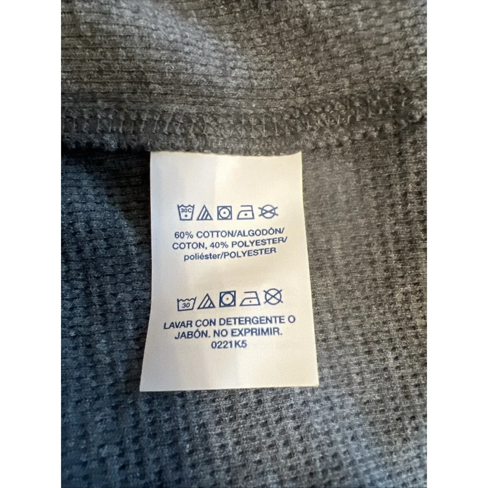 polo ralph lauren New waffle thermal shirt Sz 3XL Gray Cotton Blend Long Sleeve